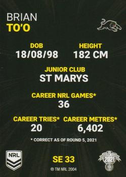 2021 NRL Rivalry #33 Brian To'o Back
